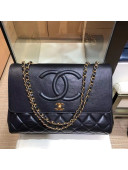 Chanel Quilted Lambskin CC Flap Bag A92233 Black 2020 TOP