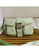 Prada Pocket Nappa Leather Bag 1BD295 Green 2021