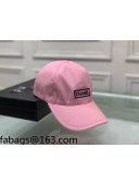 Chanel Canvas Baseball Hat Pink 2021 23