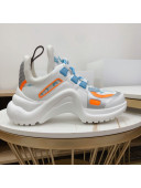 Louis Vuitton LV Archlight Monogram Mesh Sneakers White/Blue/Orange 298 2020