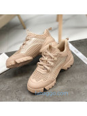 Dior D-Connect Sneakers in Nude Mesh 2020