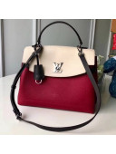 Louis Vuitton Calfskin Lockme Ever Bag M52431 Lie De Vin Etain Creme F/W2018