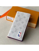 Louis Vuitton LV x NBA Brazza Wallet in Monogram Canvas White M80106 2020