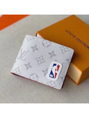 Louis Vuitton LV x NBA Multiple Wallet in Monogram Canvas White M80105 2020
