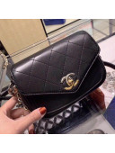 Chanel Flap Bag AS0412 Black/Silver/Black 2019