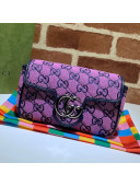 Gucci GG Marmont Multicolour Canvas Super Mini Bag ‎476433 Pink 2021 02
