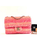 Chanel Sequins Flap Bag AS0195 Pink/Orange 2019