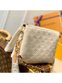 Louis Vuitton Coussin PM Bag in Monogram Leather M57793 Cream White 2021