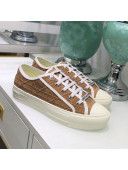 Dior Walk'n'Dior Sneakers in Nude Denim Cannage Embroidery 2020