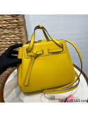 Loewe Lazo Mini Tote Bag in Box Calfskin Leather Yellow 2021