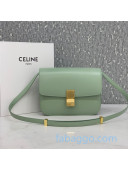 Celine Medium Classic Bag in Box Calfskin 8007 Light Green 2020 (Top quality)