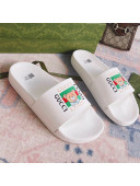 Kai x Gucci Flat Slide Sandal White 2021 01