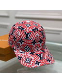 Louis Vuitton LV Crafty Baseball Hat Red 2020