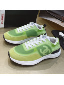 Chanel Denim Sneakers G37122 Green 2021