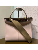 Fendi Leather Medium Peekaboo X-Lite Regular Bag Pink 2019