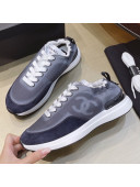 Chanel Denim Sneakers G37122 Gray 2021