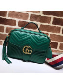 Gucci GG Marmont Matelassé Shoulder Bag 498100 Green