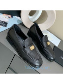 Chanel Boy Calfskin Flat Loafers Black 2020