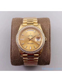 Rolex Datejust Watch 40mm With Crystal Gold 2020 Top Quality 