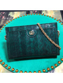 Gucci Ophidia Small Snakeskin Shoulder Bag 503877 Green 2019