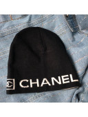 Chanel Vintage Knit Hat Black 2021 14