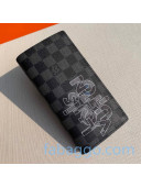 Louis Vuitton Men's Brazza Wallet N60326 Damier Graphite Canvas/Grey 2020