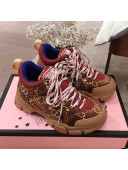Gucci Flashtrek GG Suede Sneakers Brown 2020