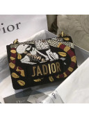 Dior J'Dior Flap Bag with Chain Embroidered with Beads and Embroidery 2018
