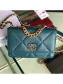 Chanel Quilted 19 Wallet on Chain WOC AP0957 Green 2019