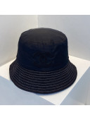 Chanel Nylon and Denin Bucket Hat Black 2021