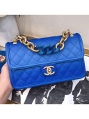 Chanel Grained Calfskin Sunset On The Sea Flap Bag AS0062 Blue 2019