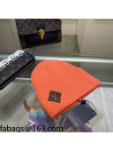 Louis Vuitton Wool Patch Knit Hat Orange 2021 110595