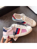 Gucci Ace Rainbow GG Leather Sneakers Pink 2019 (For Women and Men)