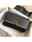 Chanel Grained Calfskin & Suede Leather Lady Coco Small Flap Bag A57560 Black 2018