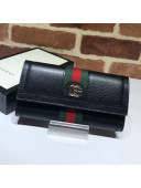 Gucci Ophidia Flap Continental Wallet 523153 Black