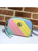 Gucci GG Marmont Matelassé Mini Shoulder Bag 448065 Multicolor Pastel 2020