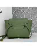 Celine Nano Belt Bag In Grained Calfskin Green 04 2020