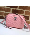 Gucci GG Marmont Matelassé Mini Shoulder Bag 448065 Pastel Pink 2020