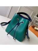 Louis Vuitton NéoNoé BB Epi Leather Bucket Bag M53612 Navy Blue/Green 2020