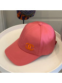 Chanel Chinlon Fabric Baseball Hat Pink 2021