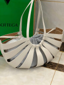 Bottega Veneta Large The Shell Pouch Cut out Shoulder Bag White 2020