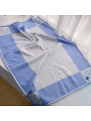 Hermes Wool & Cashmere Baby Blanket HB93013 Blue 2021