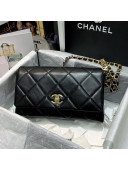 Chanel Quilted Lambskin Flap Bag AS2300 Black 2020