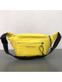 Balenciaga Yellow Aged Clafskin Explorer Belt Bag 2018