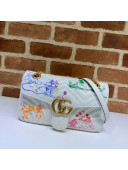 Gucci Disney x Gucci Mickey Mouse GG Marmont Small Shoulder Bag ‎443497 White 2020