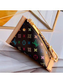 Louis Vuitton Colored Monogram Key Holder and Coin Purse M58028 Black