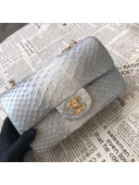 Chanel Python Leather and Deerskin Small Flap Bag 1116 Multicolor 5