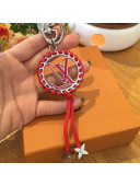 Louis Vuitton Very Bag Charm and Key Holder Red/Silver 2021