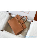 Hermes Birkin Bag 25cm in Epsom Calfskin Brown/Gold (Half Handmade) 2021