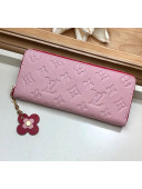 Louis Vuitton Clémence Wallet in Monogram Empreinte Leather M64161 Pink/Red